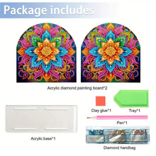 Load image into Gallery viewer, Acrylic DIY 5D Diamond Art Painting Napkin Holder Set Diamond Art Napkin Stand
