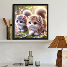 Load image into Gallery viewer, Diamond Painting - Full Round - Double Cat (40*40CM)
