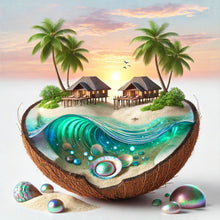 Load image into Gallery viewer, Diamond Painting - Full Round - Coconut Beach (40*40CM)
