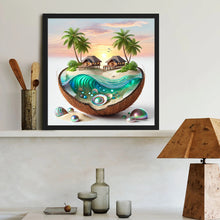 Load image into Gallery viewer, Diamond Painting - Full Round - Coconut Beach (40*40CM)
