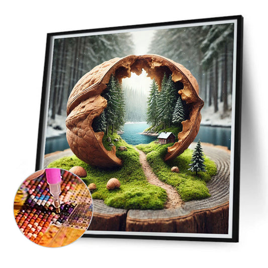 Diamond Painting - Full Round - Walnut Forest (40*40CM)