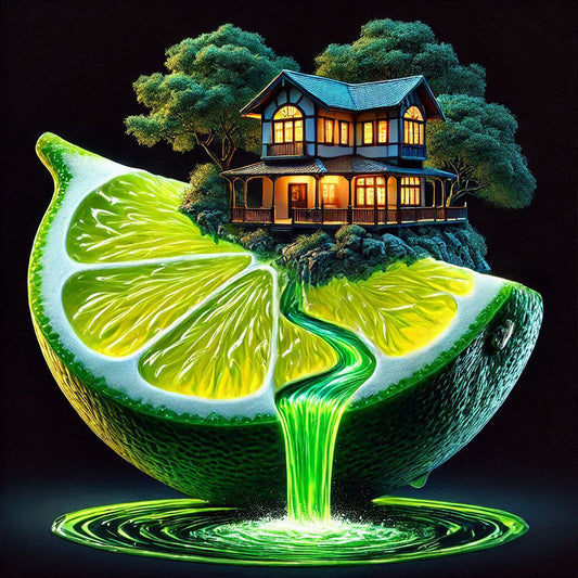 Diamond Painting - Full Round - Fragrant Lemon Hut (40*40CM)
