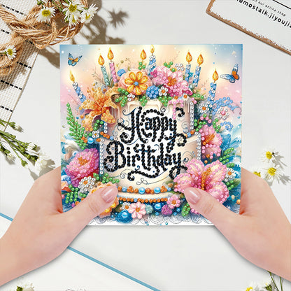 6pcs Diamond Painting Greeting Cards DIY Diamond Art Cards Handmade Arts Crafts