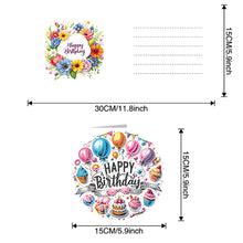 Load image into Gallery viewer, 6pcs Diamond Painting Greeting Cards DIY Diamond Art Cards Handmade Arts Crafts
