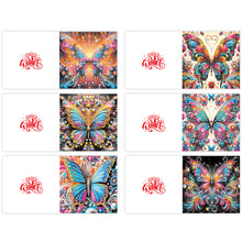 Load image into Gallery viewer, 6pcs Diamond Painting Greeting Cards DIY Diamond Art Cards Handmade Arts Crafts
