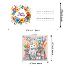 Load image into Gallery viewer, 6pcs Diamond Painting Greeting Cards DIY Diamond Art Cards Handmade Arts Crafts
