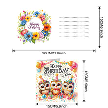 Load image into Gallery viewer, 6pcs Diamond Painting Greeting Cards DIY Diamond Art Cards Handmade Arts Crafts
