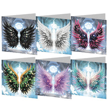 Load image into Gallery viewer, 6Pcs DIY Diamond Painting Greeting Card with Envelope 5D DIY Drill Painting Card
