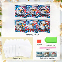 Load image into Gallery viewer, 6Pcs DIY Diamond Painting Greeting Card with Envelope 5D DIY Drill Painting Card
