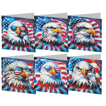 Load image into Gallery viewer, 6Pcs DIY Diamond Painting Greeting Card with Envelope 5D DIY Drill Painting Card

