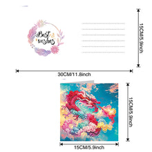 Load image into Gallery viewer, 6Pcs DIY Diamond Painting Greeting Card with Envelope 5D DIY Drill Painting Card
