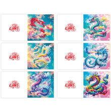 Load image into Gallery viewer, 6Pcs DIY Diamond Painting Greeting Card with Envelope 5D DIY Drill Painting Card
