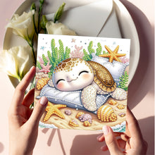 Load image into Gallery viewer, 6Pcs DIY Diamond Painting Greeting Card with Envelope 5D DIY Drill Painting Card

