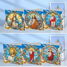 Load image into Gallery viewer, 6Pcs DIY Diamond Painting Greeting Card with Envelope 5D DIY Drill Painting Card
