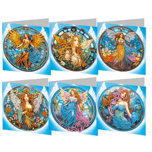 Load image into Gallery viewer, 6Pcs DIY Diamond Painting Greeting Card with Envelope 5D DIY Drill Painting Card
