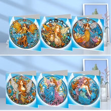 Load image into Gallery viewer, 6Pcs DIY Diamond Painting Greeting Card with Envelope 5D DIY Drill Painting Card
