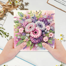 Load image into Gallery viewer, 6Pcs DIY Diamond Painting Greeting Card with Envelope 5D DIY Drill Painting Card
