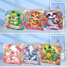Load image into Gallery viewer, 6Pcs DIY Diamond Painting Greeting Card with Envelope 5D DIY Drill Painting Card
