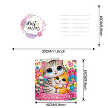 Load image into Gallery viewer, 6Pcs DIY Diamond Painting Greeting Card with Envelope 5D DIY Drill Painting Card

