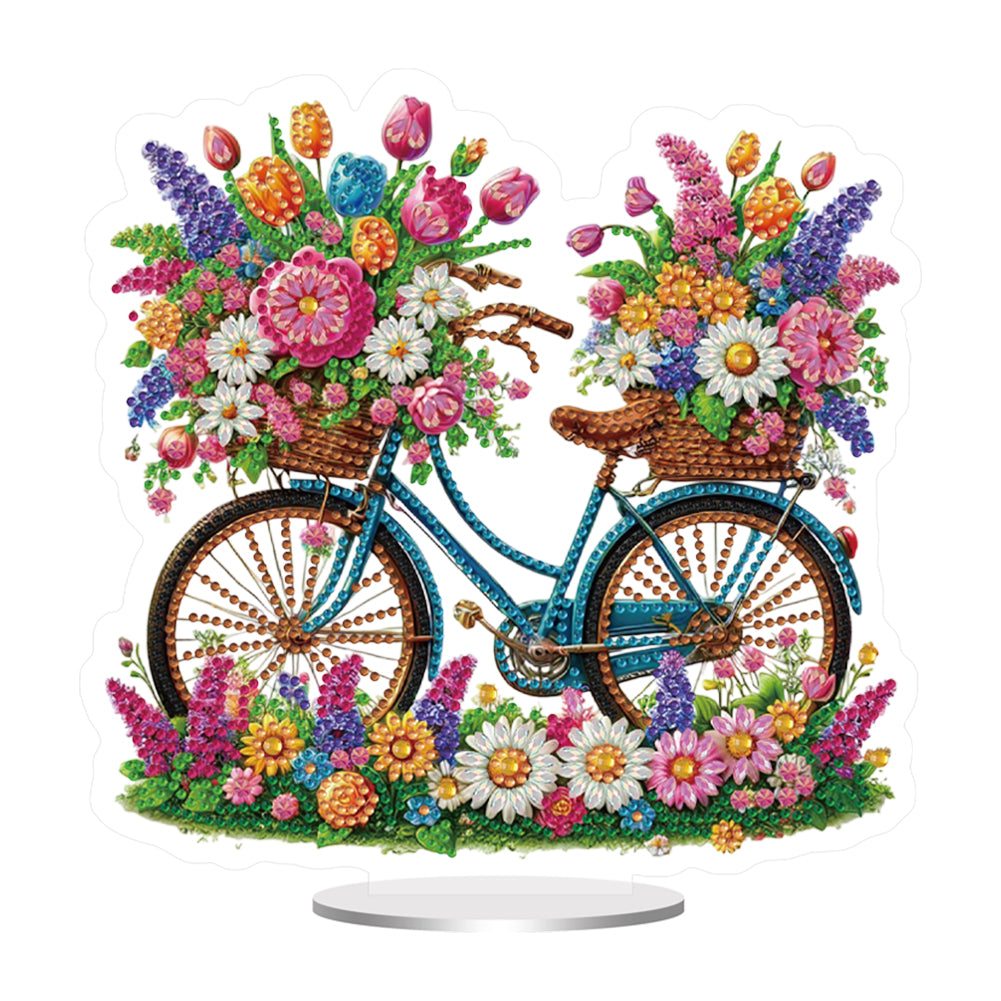 Acrylic Special Shape Bowl Flowers Desktop Diamond Art Kits Bedroom Table Decor