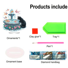 Load image into Gallery viewer, Acrylic Special Shape Bowl Flowers Desktop Diamond Art Kits Bedroom Table Decor
