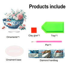 Load image into Gallery viewer, Acrylic Special Shape Bowl Flowers Desktop Diamond Art Kits Bedroom Table Decor
