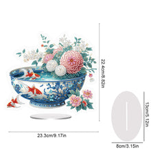 Load image into Gallery viewer, Acrylic Special Shape Bowl Flowers Desktop Diamond Art Kits Bedroom Table Decor

