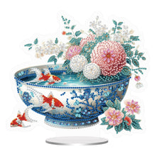 Load image into Gallery viewer, Acrylic Special Shape Bowl Flowers Desktop Diamond Art Kits Bedroom Table Decor

