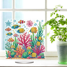 Load image into Gallery viewer, Acrylic Special Shape Bowl Flowers Desktop Diamond Art Kits Bedroom Table Decor
