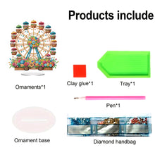 Load image into Gallery viewer, Acrylic Special Shape Bowl Flowers Desktop Diamond Art Kits Bedroom Table Decor
