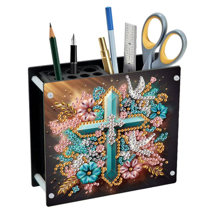 Acrylic Special Shape Animals DIY Diamond Painting Pen Holder Kit for Art Crafts