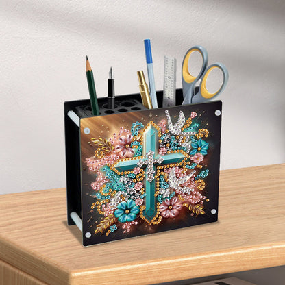 Acrylic Special Shape Animals DIY Diamond Painting Pen Holder Kit for Art Crafts