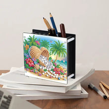 Load image into Gallery viewer, Acrylic Special Shape Animals DIY Diamond Painting Pen Holder Kit for Art Crafts
