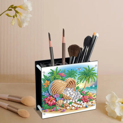 Acrylic Special Shape Animals DIY Diamond Painting Pen Holder Kit for Art Crafts