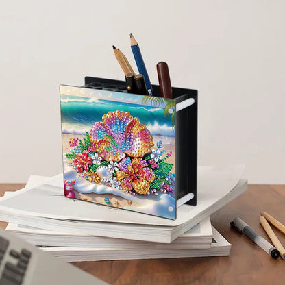 Acrylic Special Shape Animals DIY Diamond Painting Pen Holder Kit for Art Crafts