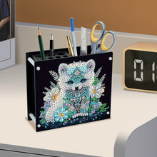 Load image into Gallery viewer, Acrylic Special Shape Animals DIY Diamond Painting Pen Holder Kit for Art Crafts
