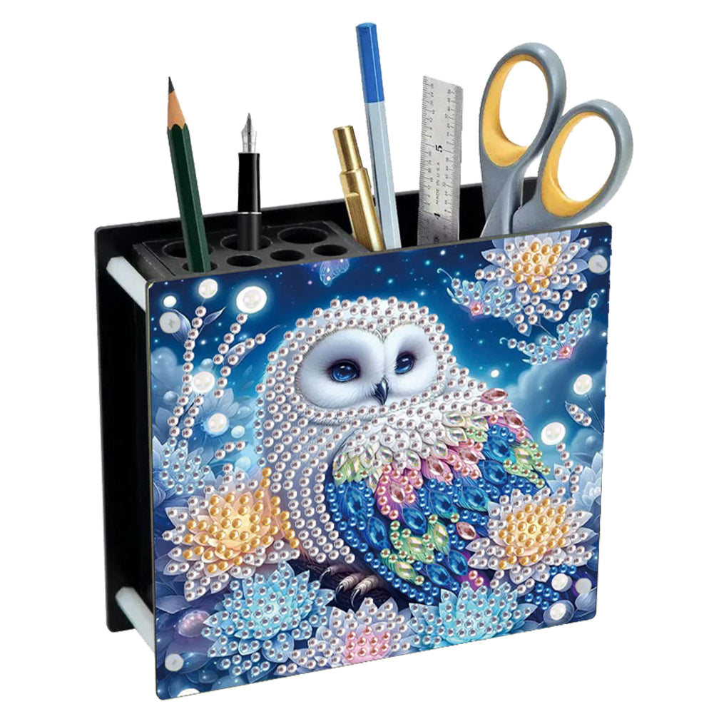 Acrylic Special Shape Animals DIY Diamond Painting Pen Holder Kit for Art Crafts