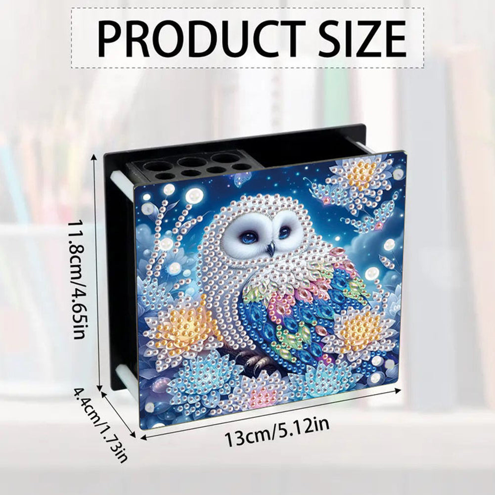 Acrylic Special Shape Animals DIY Diamond Painting Pen Holder Kit for Art Crafts