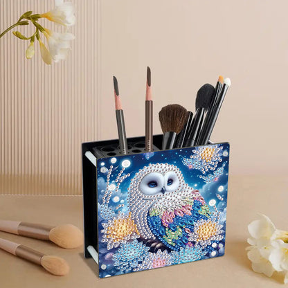 Acrylic Special Shape Animals DIY Diamond Painting Pen Holder Kit for Art Crafts