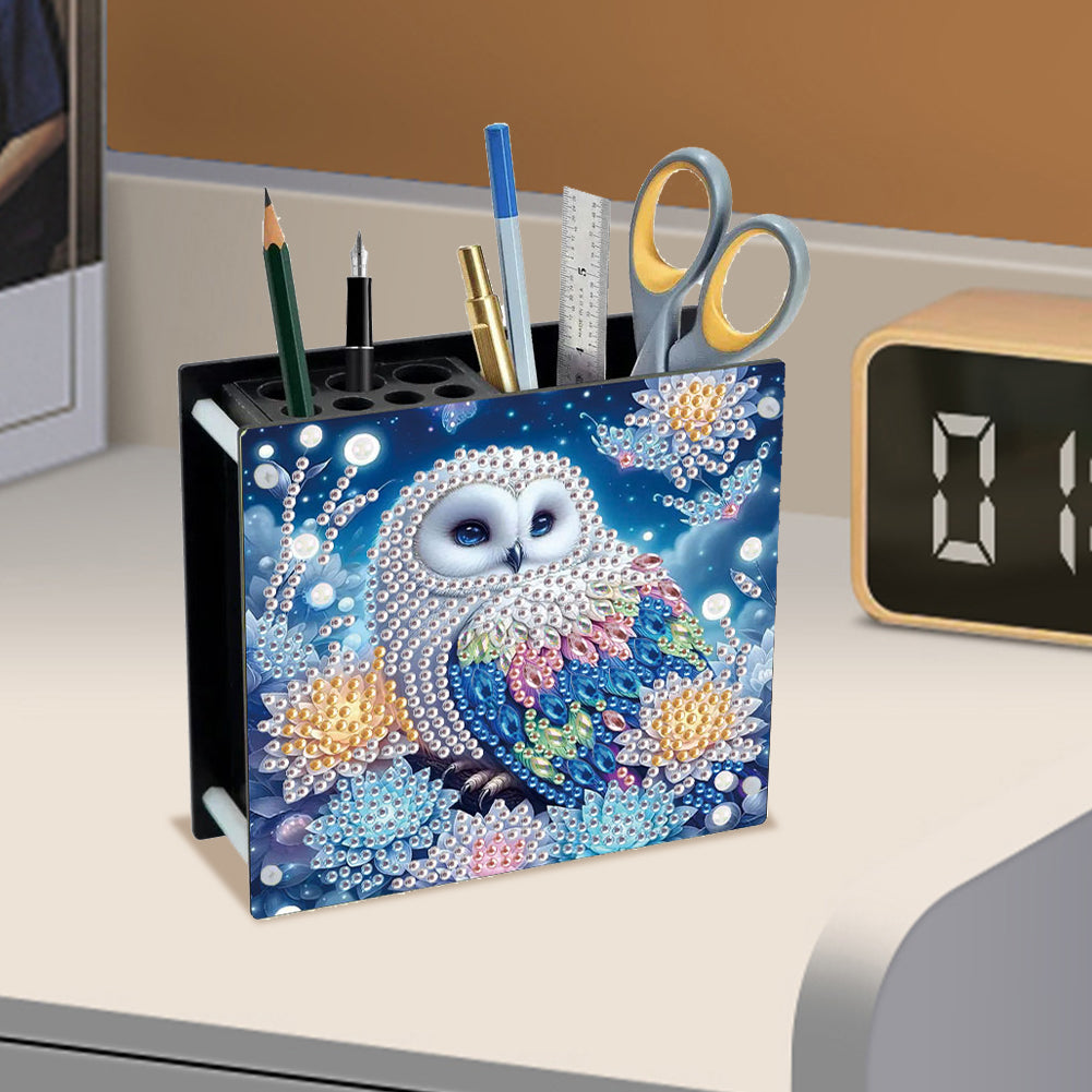 Acrylic Special Shape Animals DIY Diamond Painting Pen Holder Kit for Art Crafts
