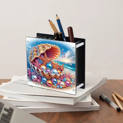 Acrylic Special Shape Animals DIY Diamond Painting Pen Holder Kit for Art Crafts