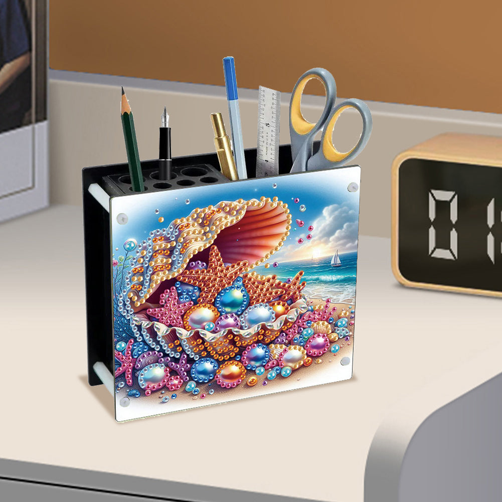 Acrylic Special Shape Animals DIY Diamond Painting Pen Holder Kit for Art Crafts