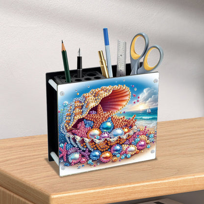 Acrylic Special Shape Animals DIY Diamond Painting Pen Holder Kit for Art Crafts