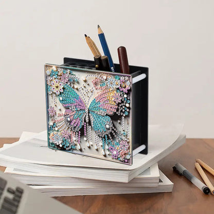 Acrylic Special Shape Animals DIY Diamond Painting Pen Holder Kit for Art Crafts