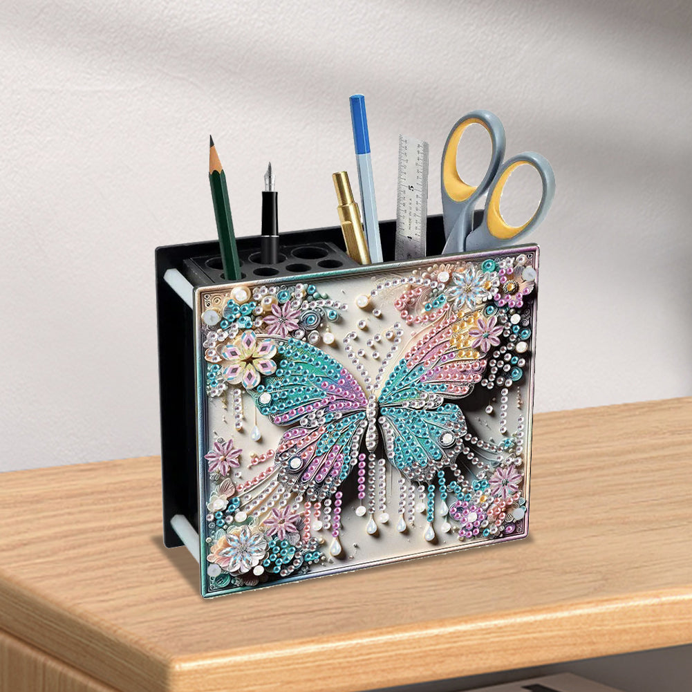 Acrylic Special Shape Animals DIY Diamond Painting Pen Holder Kit for Art Crafts