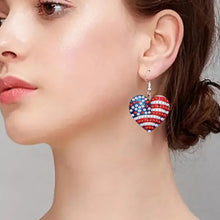 Load image into Gallery viewer, 4 Pairs Double Sided Exquisite Pattern Diamond Painting Earrings for Women Girls
