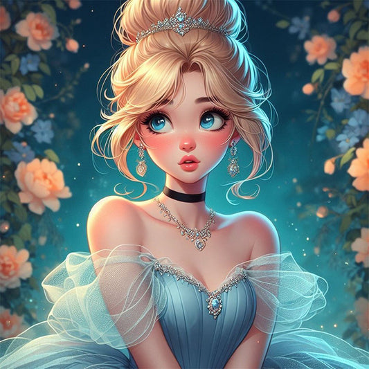 AB Diamond Painting - Full Round - Cinderella (40*40CM)