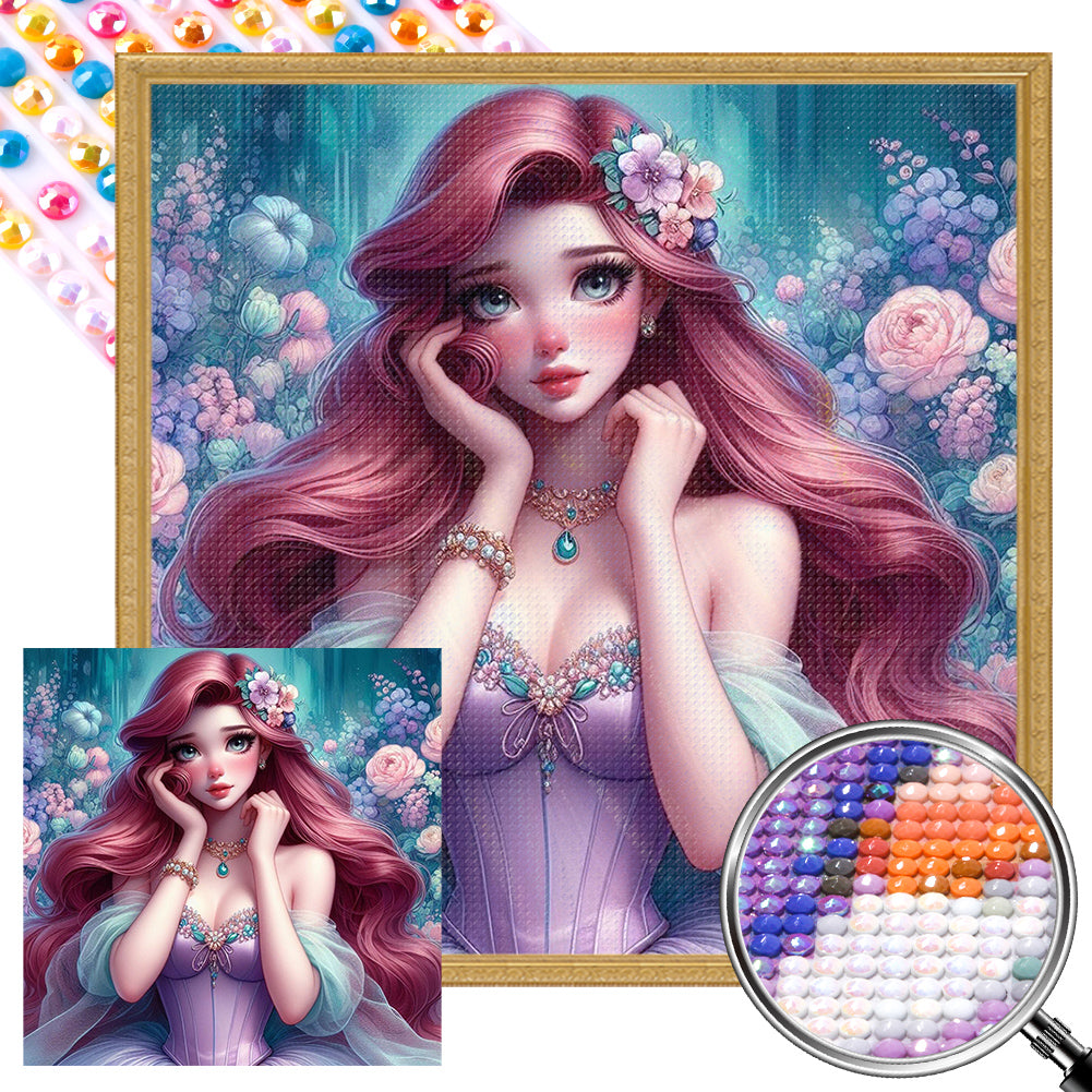 AB Diamond Painting - Full Round - Ariel (40*40CM)