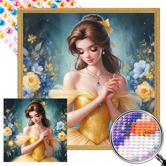 AB Diamond Painting - Full Round - Princess Belle (40*40CM)