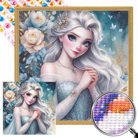 AB Diamond Painting - Full Round - Princess Elsa (40*40CM)